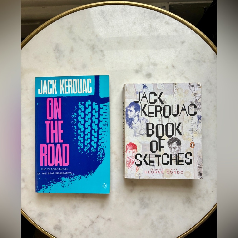Jack Kerouac Paperback Book Bundle On the Road and Book of Sketches